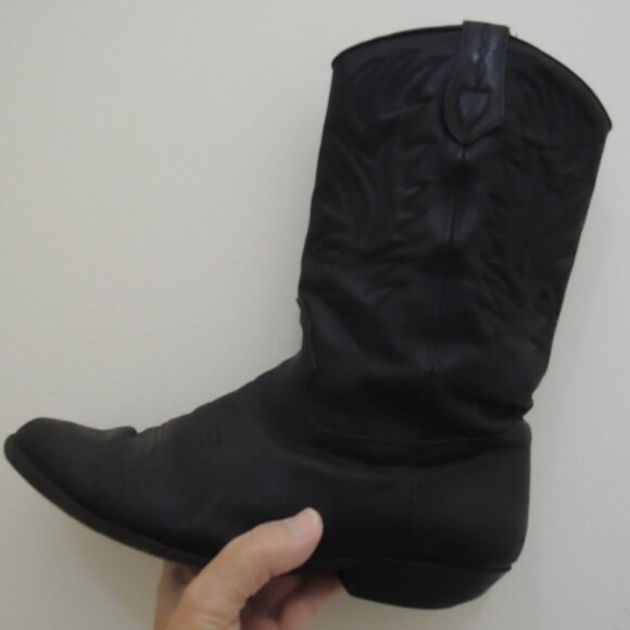 Ladies Cowboy Boots Size 8M Black Leather Western Boot by Seychelles - Picture 10 of 14